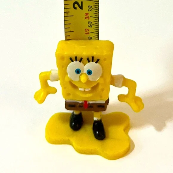 SpongeBob‎ SquarePants Yellow Toy Figure Viacom 2004 Vintage Vibrant Yellow - Picture 7 of 8
